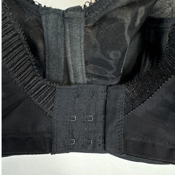 Elomi Cate Side Support Lace Unlined Unwired Bra 46DD Black - Picture 6 of 9